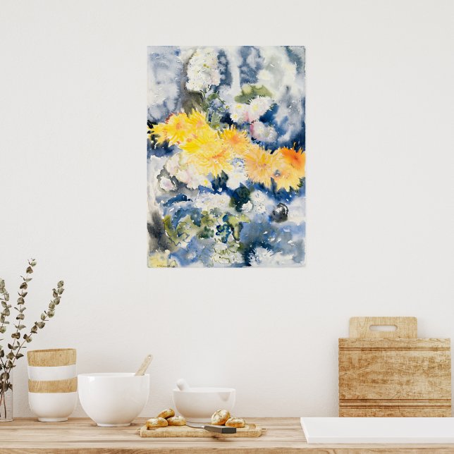Póster Charles Demuth - Amarillo y Azul, (Cocina)