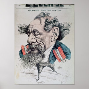 Póster Charles Dickens al frente del Canal de la Mancha