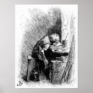 Póster Charles Dickens en Blacking Factory