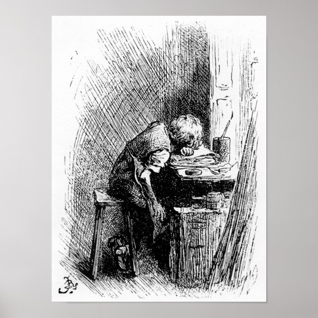 Póster Charles Dickens en Blacking Factory (Frente)