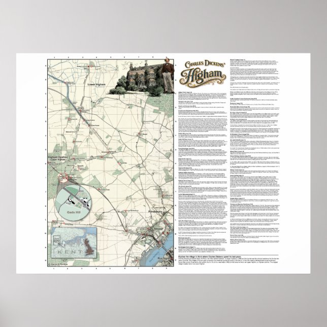 Póster Charles Dickens' Higham (Frente)