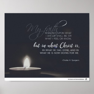 Póster Charles H. Spurgeon - en Cristo solamente