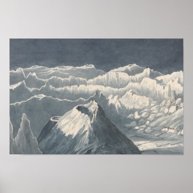 Póster Charles Hamilton Smith - Cráter lunar (Frente)