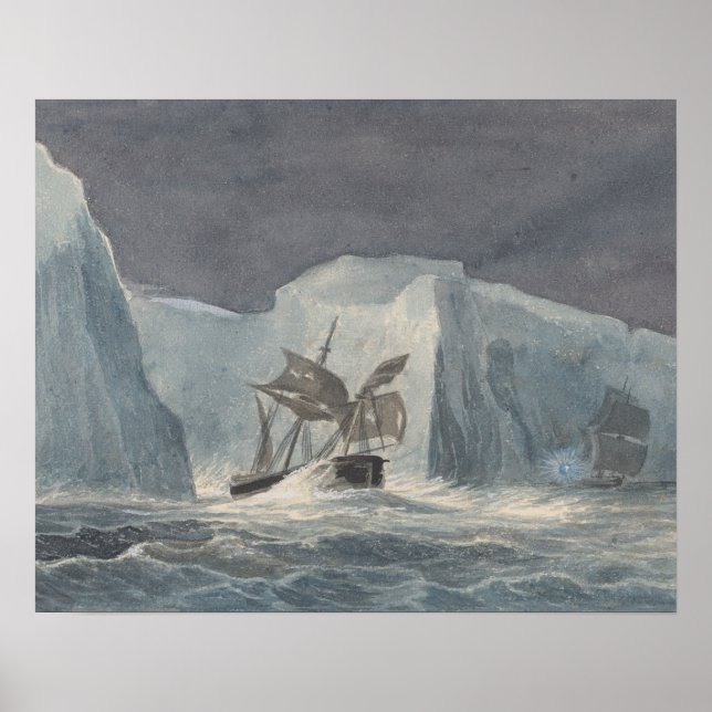 Póster Charles Hamilton Smith - El Erebus que pasa (Frente)