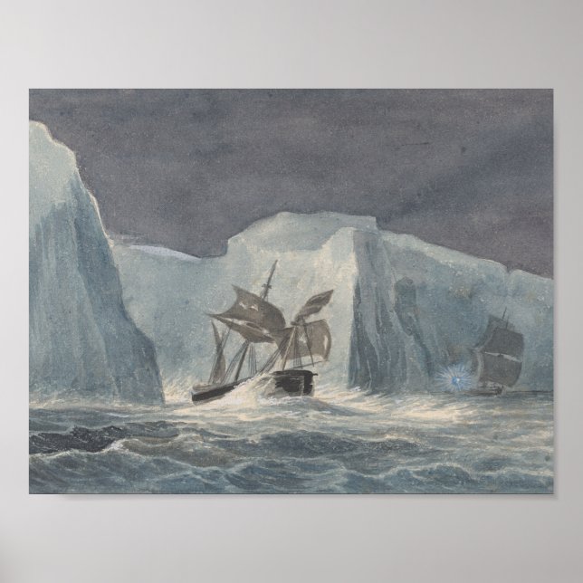 Póster Charles Hamilton Smith - El Erebus que pasa (Frente)