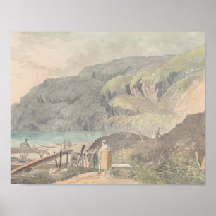 Póster Charles Hamilton Smith - Vista de un lago