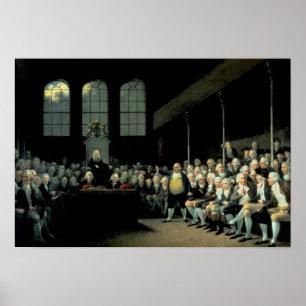 Póster Charles James Fox dirigiéndose a la casa
