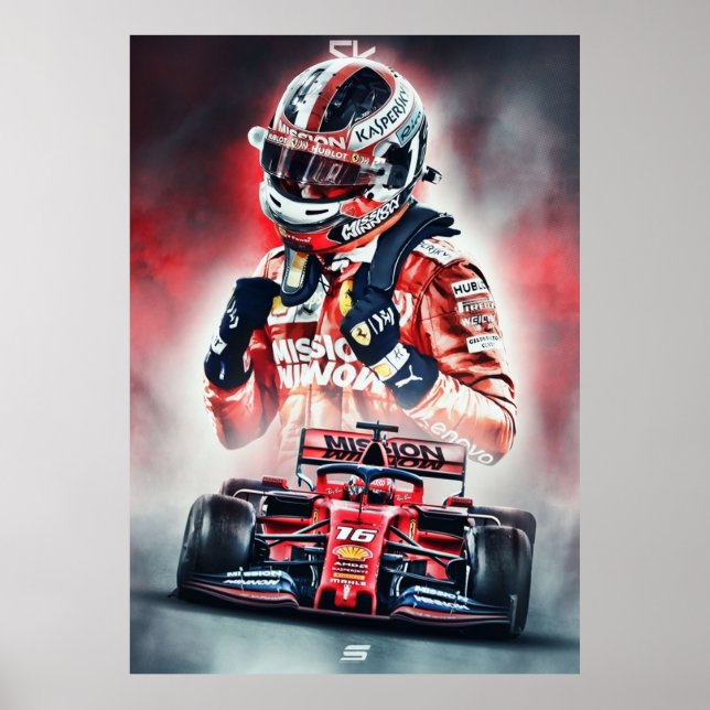 Póster Charles Leclerc (Frente)