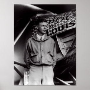 PÓSTER CHARLES LINDBERGH 1927
