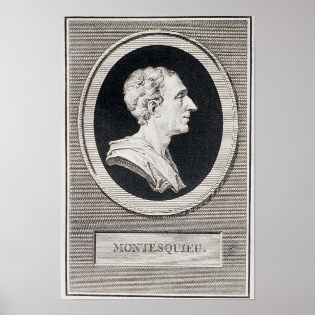 Póster Charles Louis de Secondat, Barón de Montesquieu (Frente)
