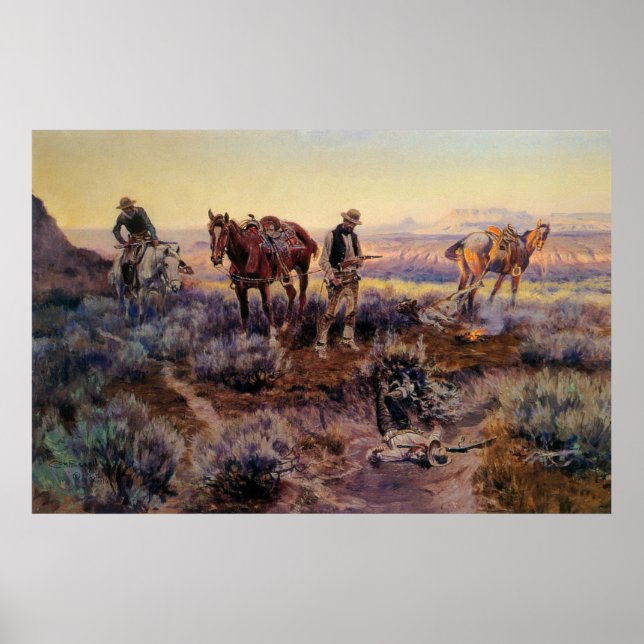 Póster Charles M. Russell paga a los Fiddler (1919) (Frente)