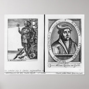 Póster Charles Martel y Martin Luther