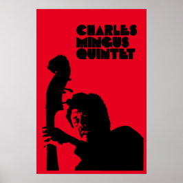 Póster Charles Mingus Quintet Jazz Vintage