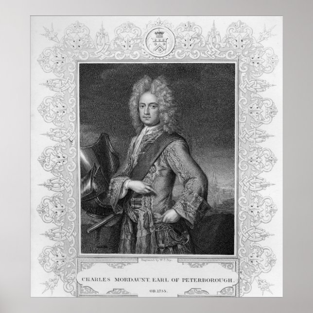 Póster Charles Mordaunt, Conde de Peterborough (Frente)