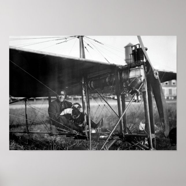 Póster Charles Murphy en el Monoavión de la Policía - 191 (Frente)