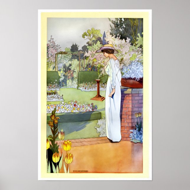 Póster Charles Robinson - Nuestro Jardín Sentimental 1914 (Frente)