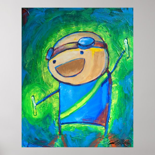 Póster Charles the Raver 24x30" (Frente)