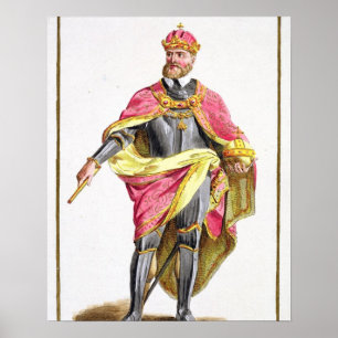 Póster Charles V (1500-58) de 'DES Estampes de Receuil,