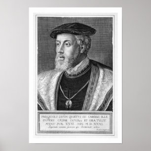 Póster Charles V (1500-58) (grabado)