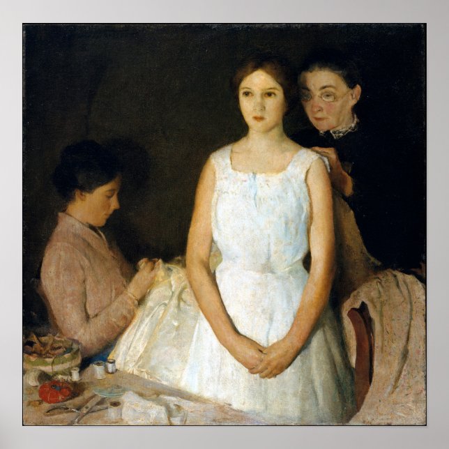 Póster Charles W. Hawthorne El Trousseau (Frente)