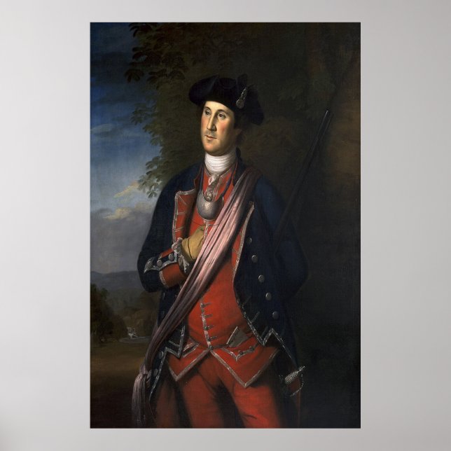 Póster Charles Willson Peale / George Washington - 1772 / (Frente)