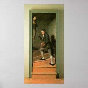 Póster Charles Willson Peale The Staircase Group