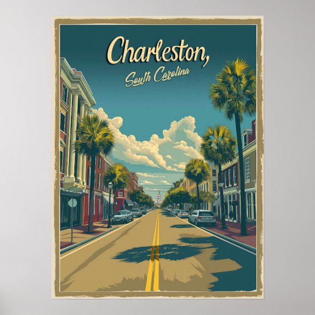 Póster Charleston, Carolina del Sur: Una cosecha (Frente)