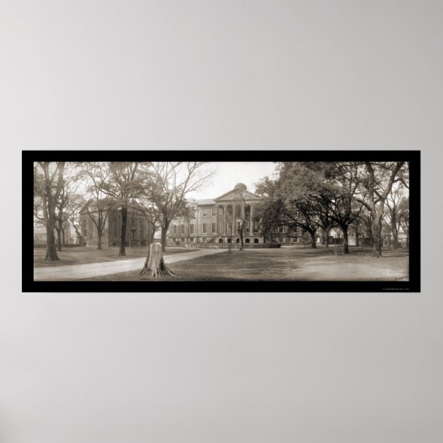 Póster Charleston College SC Foto 1909 (Frente)