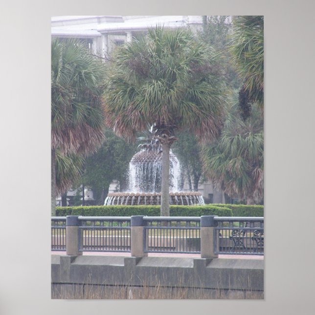 Póster Charleston Fountain Poster (Frente)