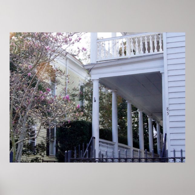 Póster Charleston histórico, SC (Frente)