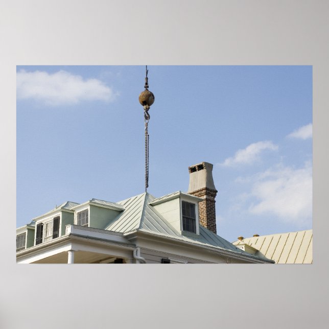 Póster Charleston SC Rooftop (Frente)