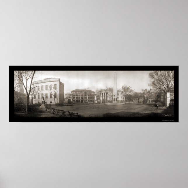 Póster Charleston SC Square Photo 1909 (Frente)