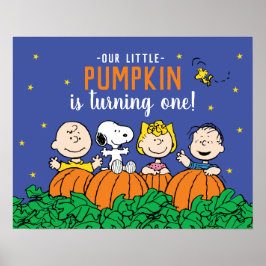 Póster Charlie Brown y Calabaza de Pandillas Primer Cumpl