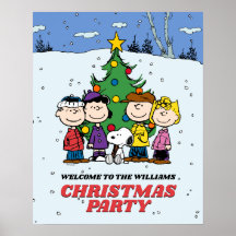 Charlie Brown y Fiesta de Navidades de amigos