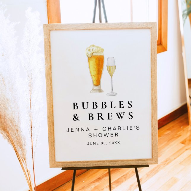 Póster CHARLIE Bubbles & Brews Parejas Ducha Bienvenida (Subido por el creador)