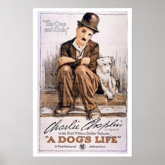 Póster Charlie Chaplin, copia de la cosecha teatral de 19