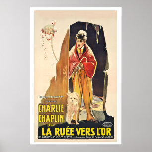Póster Charlie Chaplin La Quimera Del Oro