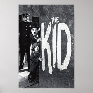 Póster Charlie Chaplin The Kid 1921 Película Clásica