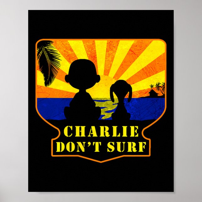 Póster Charlie Don't Surf _ Funny Movie Premium  (Frente)