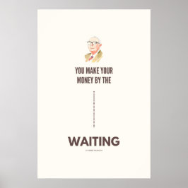 Póster Charlie Munger cita paciencia para invertir