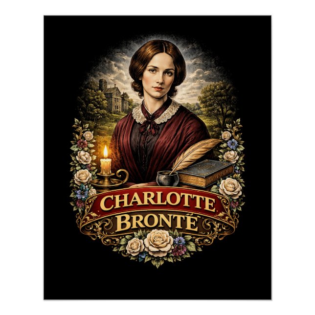 Póster Charlotte Brontë (Anverso)