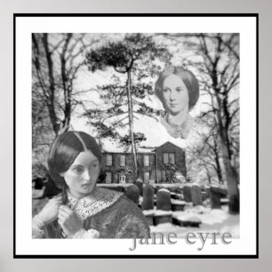 Póster Charlotte Bronte tiene la vista puesta en Jane Eyr