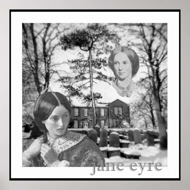 Póster Charlotte Bronte tiene la vista puesta en Jane Eyr (Frente)