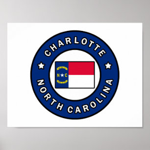 Póster Charlotte Carolina del Norte