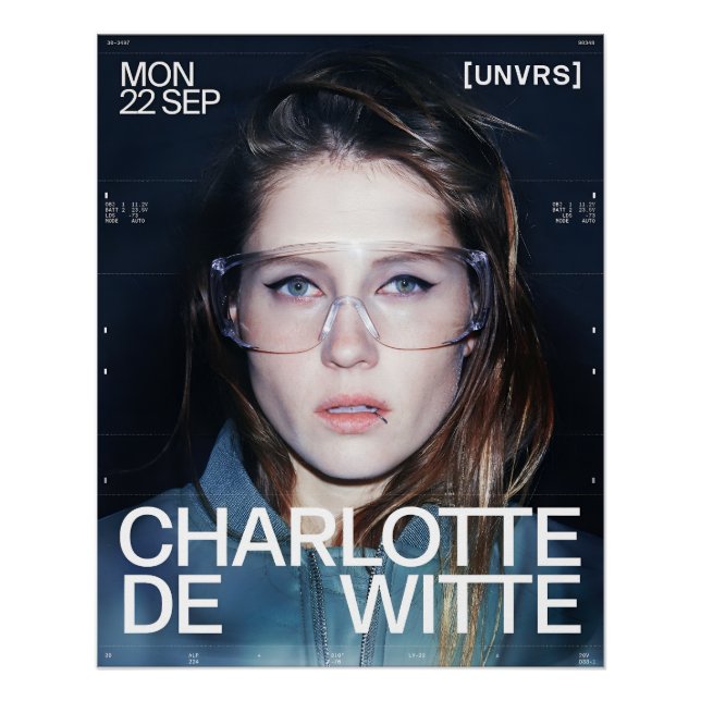 Póster Charlotte de Witte [UNVRS]  (Anverso)