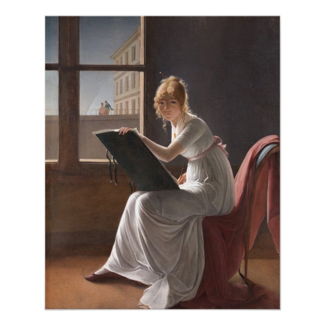 Póster Charlotte du Val d'Ognes por Marie Denise Villers (Anverso)