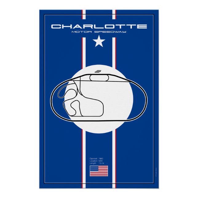 Póster Charlotte Motor Speedway (Anverso)