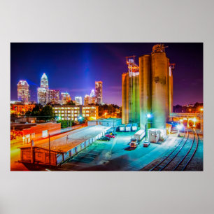 Póster Charlotte, NC