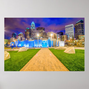 Póster Charlotte, NC