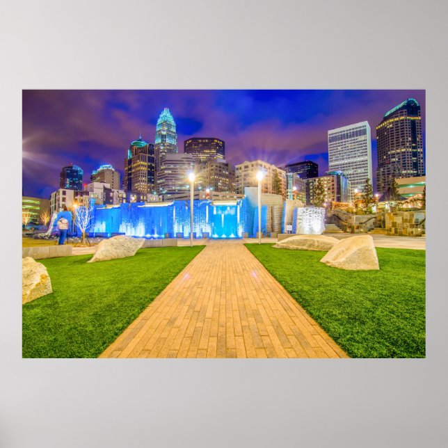 Póster Charlotte, NC (Frente)